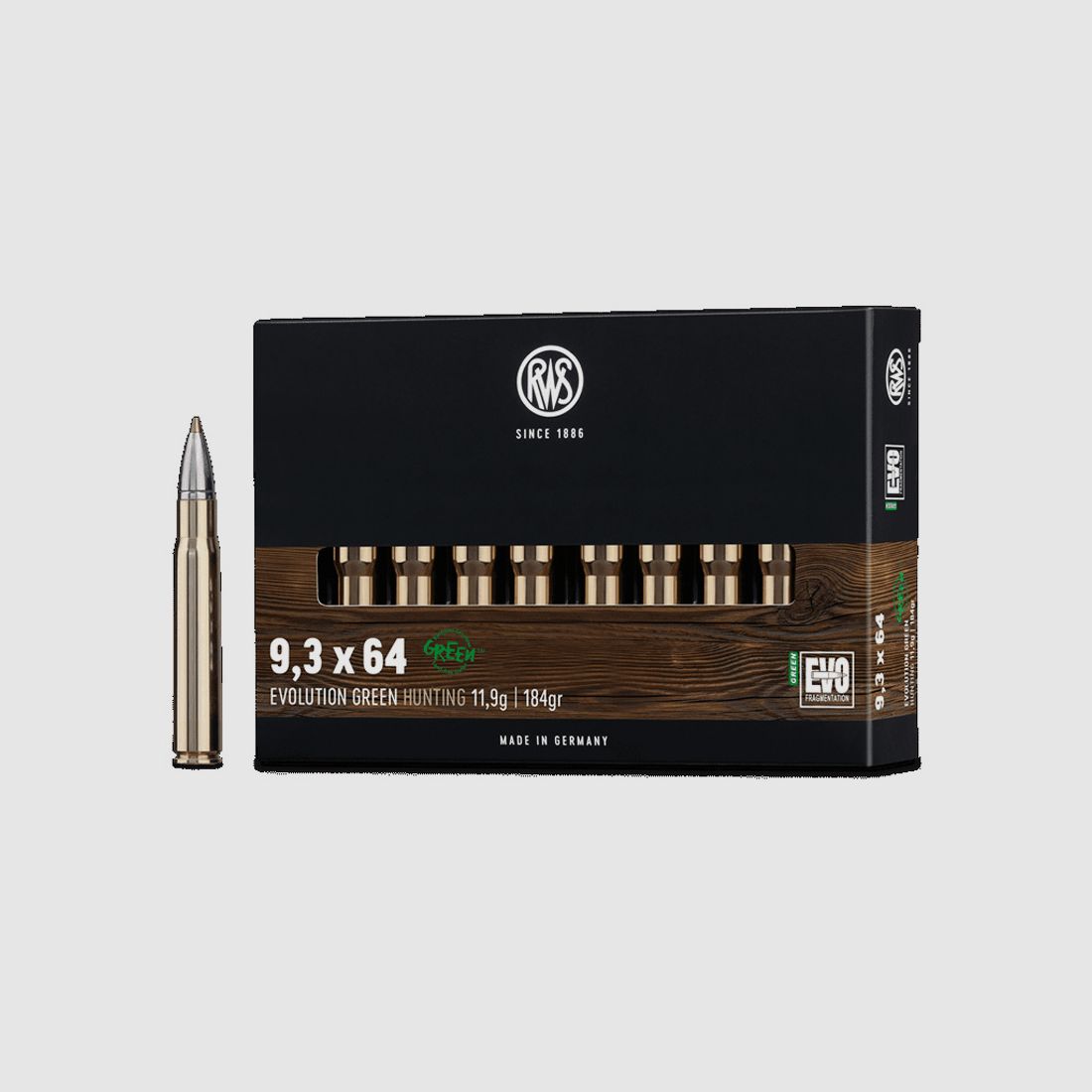 RWS 9,3x64 Evo Green 11,9g - 184gr