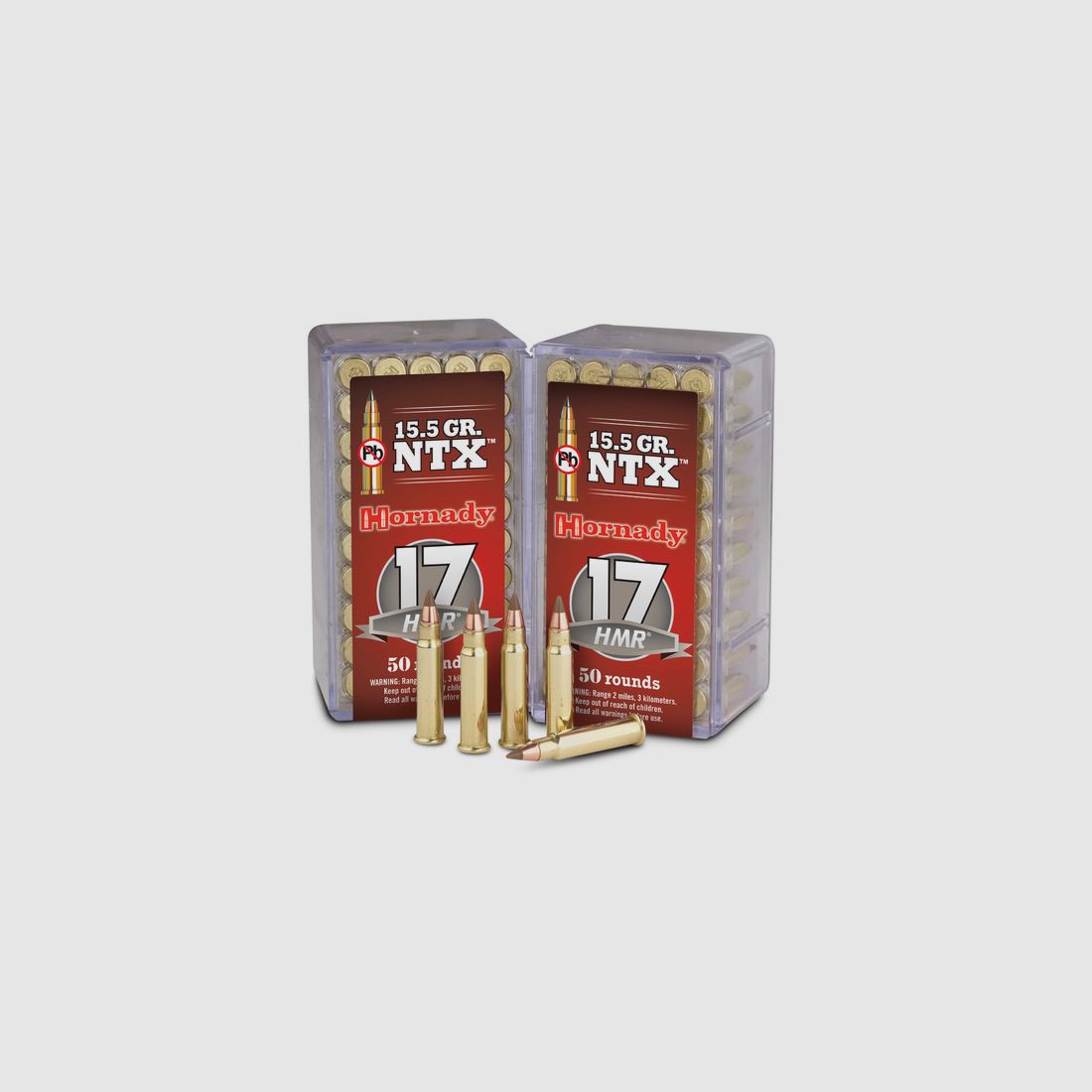 Hornady 63383171 Munitie .17 HMR 15.5gr NTX loodvrij 50St.