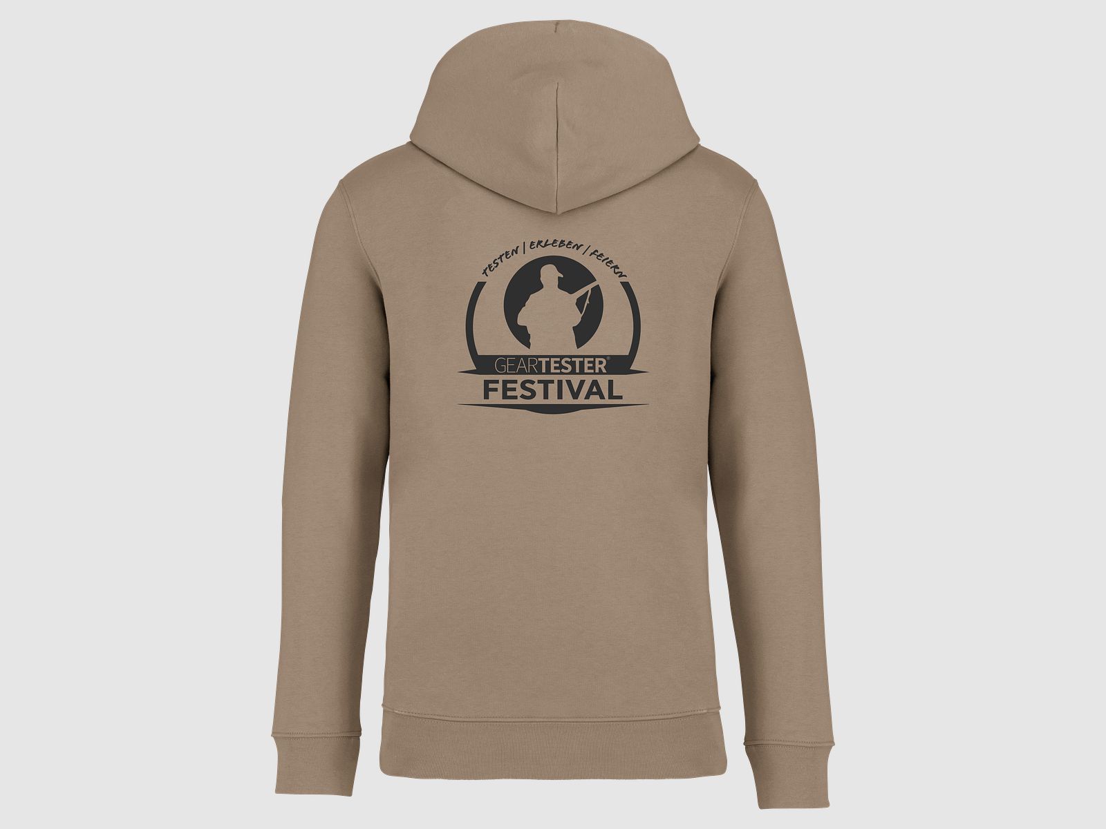 Geartester Festival Bio Hoodie, kleines Logo