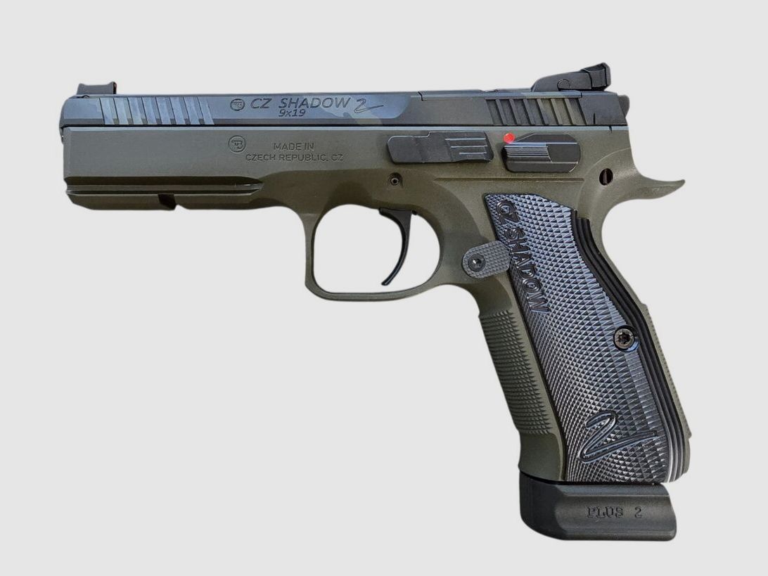 CZ Shadow 2 Camo Optic Ready OR 9mm Sportpistole inkl. verstellbarer Kimme Sonderserie - UVP: 2148€ - SINGLE ACTION PISTOLE OPTIC READY