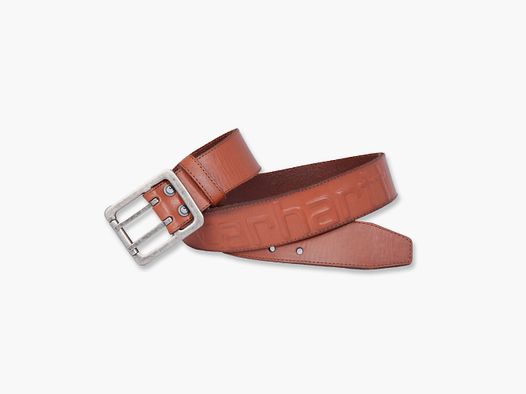 Carhartt Logo Leather Belt Mens Carhartt® Brown W42
