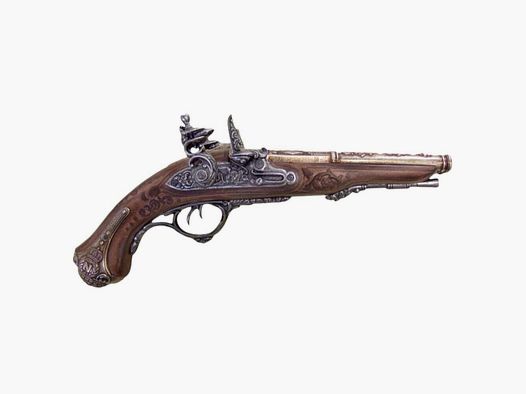 Dekorative Denix-Replik eines französischen Pistole mit 2 Läufen 1806 Napoleon-Pistole mit 2 Läufen