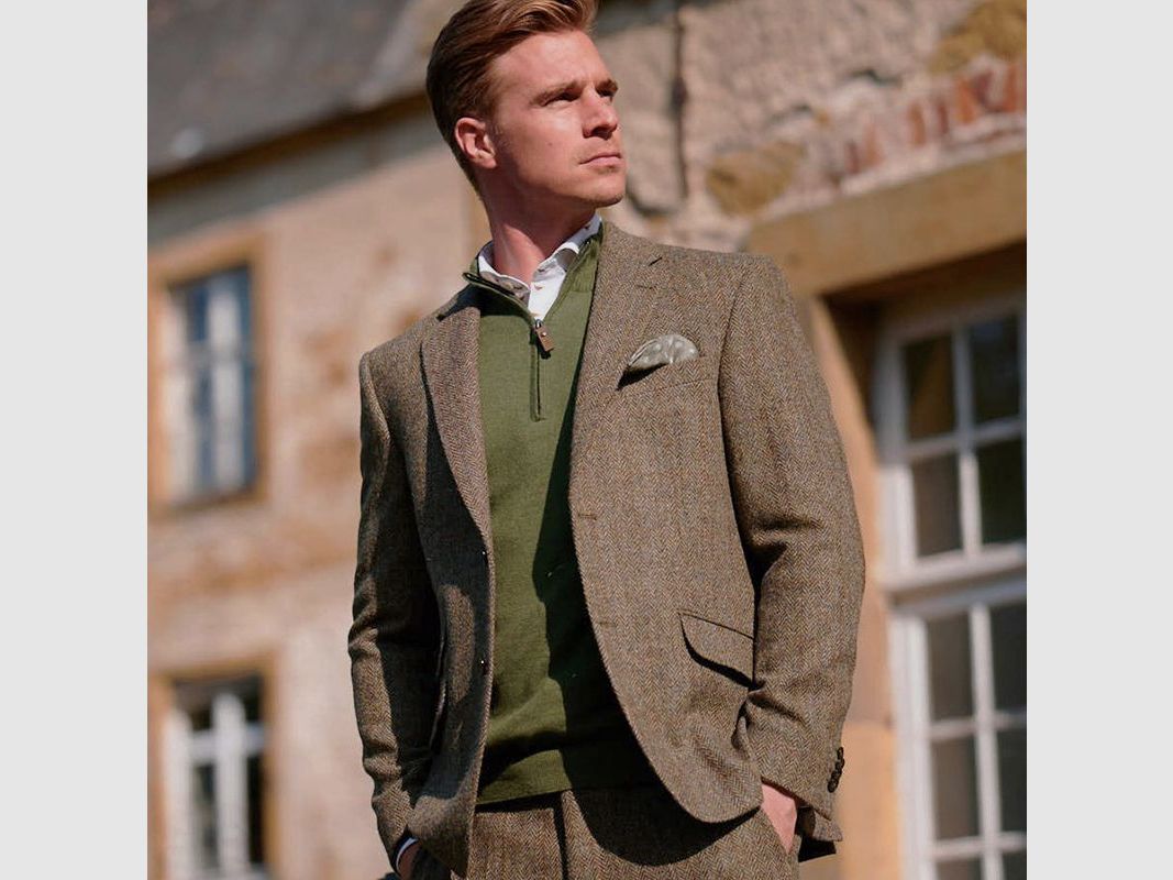 Wellington H-Veste London Tweed | evergreen, image 4 sur 10