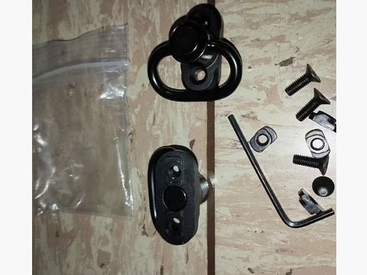 Gun holder Picatinny 20mm strap mounting metal adapter black new