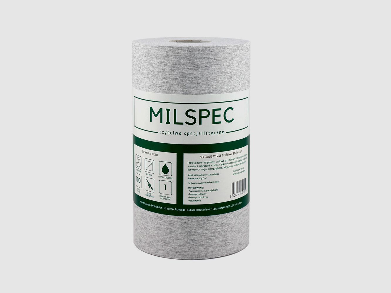 Milspec – Panni speciali per la pulizia – senza pelucchi – 100 pezzi