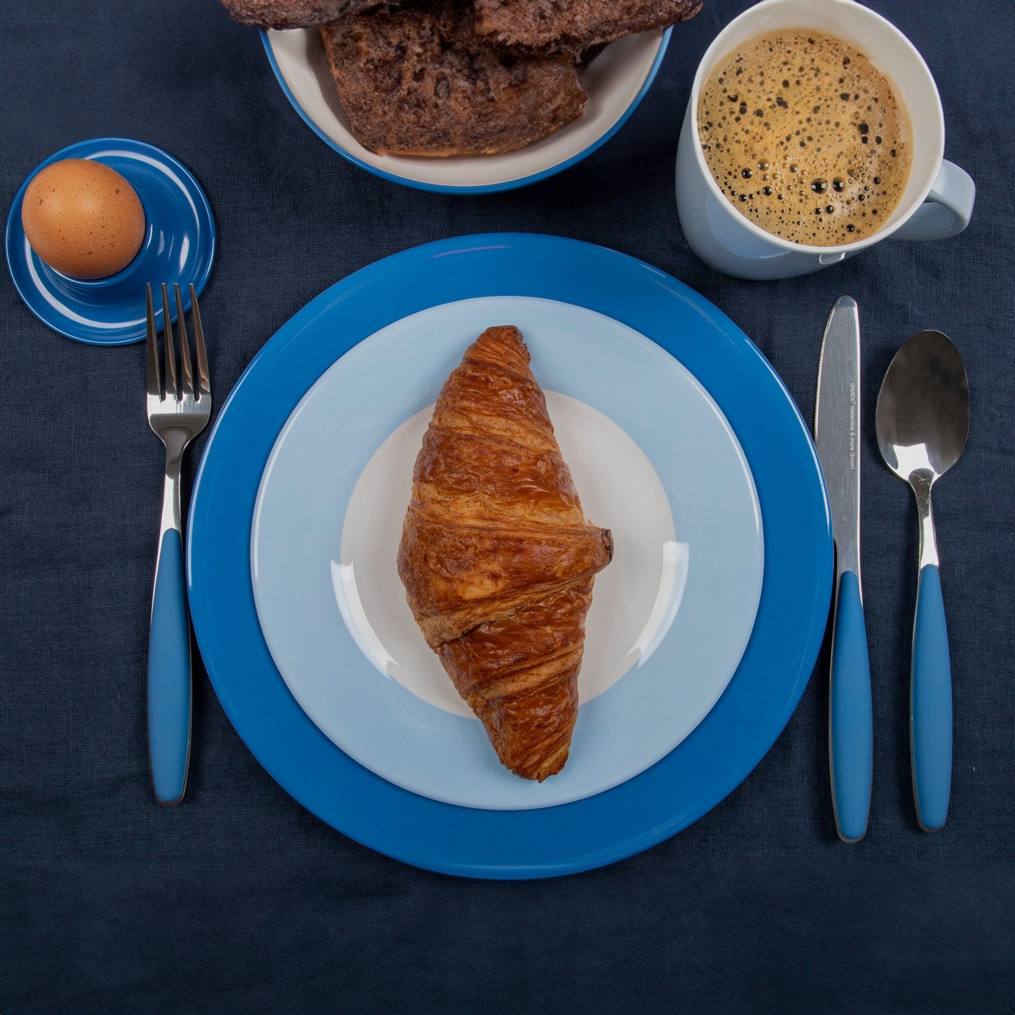 Tableware set Colour Line, blue, image 8 of 8