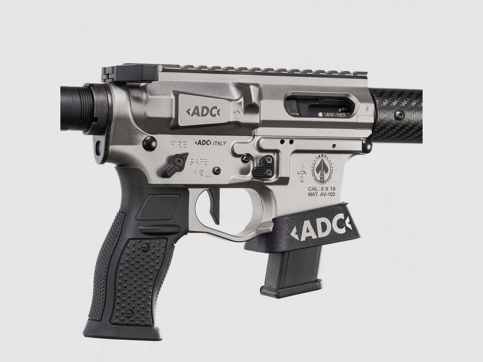 RIFLE ADC MOD.AR9 SUPER COMPETITION CAL.9X19 BARREL12.5" ARMA SPORTIVA, image 10 of 11