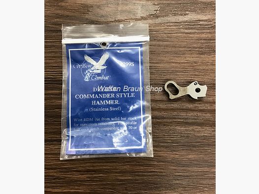 Martello in stile Deluxe Commander di Wilson Combat (Acciaio inossidabile) #299S