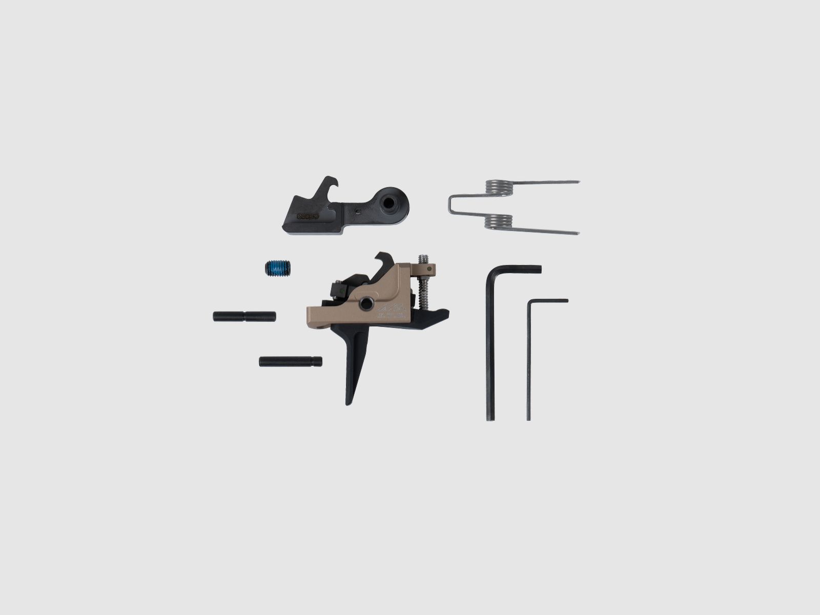 Abzug AR 15 schwarz/ rot/ bronze