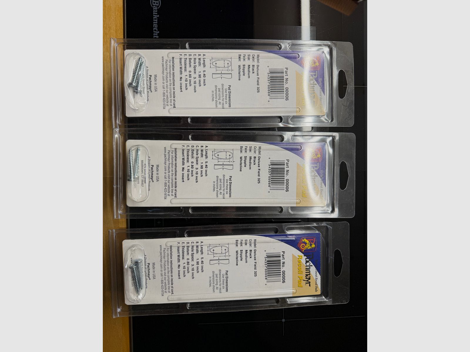 Pachmayr recoil pad stock cap various sizes