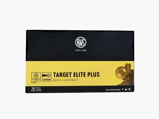 RWS .308 WIN Target Elite Plus 12.3G 20ER Rifle Cartridges