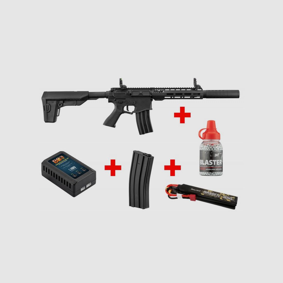 Pack Venator Silent + batería + cargador + bote de bolas + 1 cargador de 50 disparos incluido