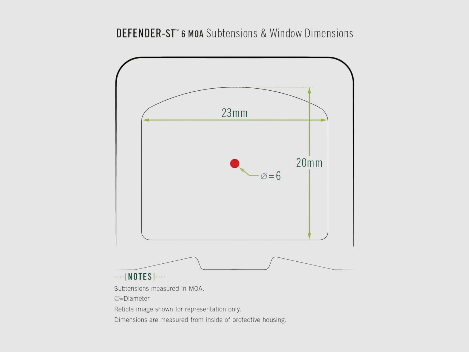 Vortex Defender ST Red Dot 6 MOA