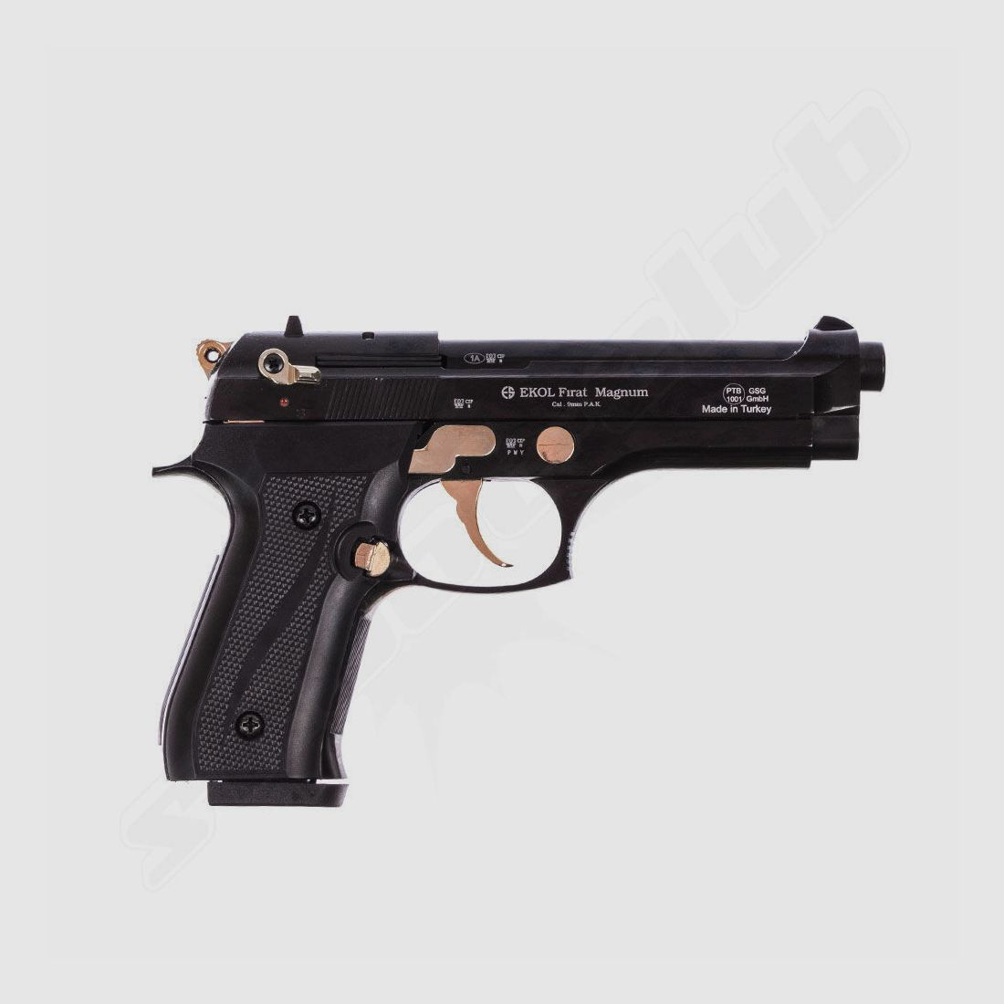 Ekol Firat Magnum Pistolet Startowy 9mm P.A.K. / Czarny-Złoty, zdjęcie 2 z 4