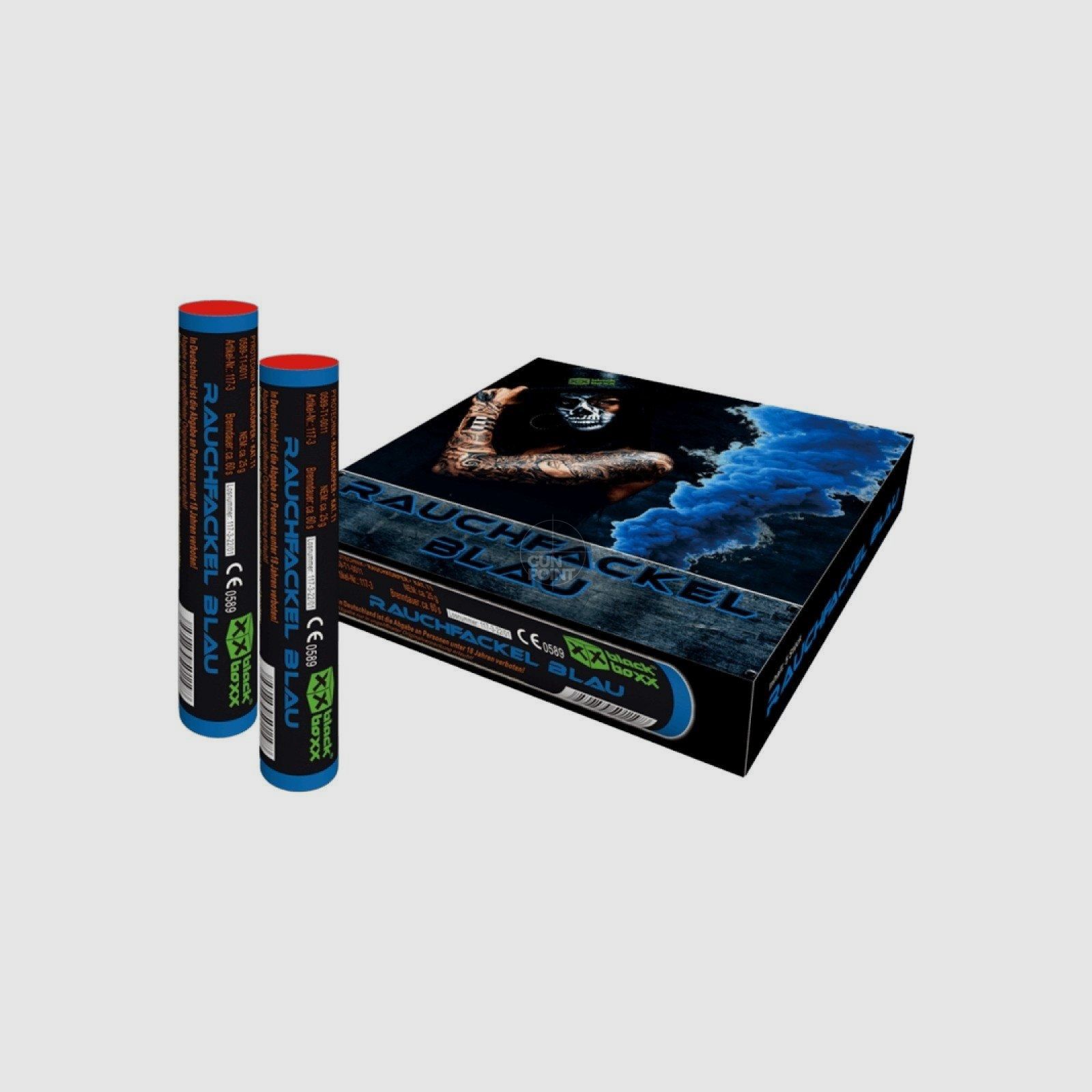 Blackboxx smoke flare 5-pack 60 sec. - Blue