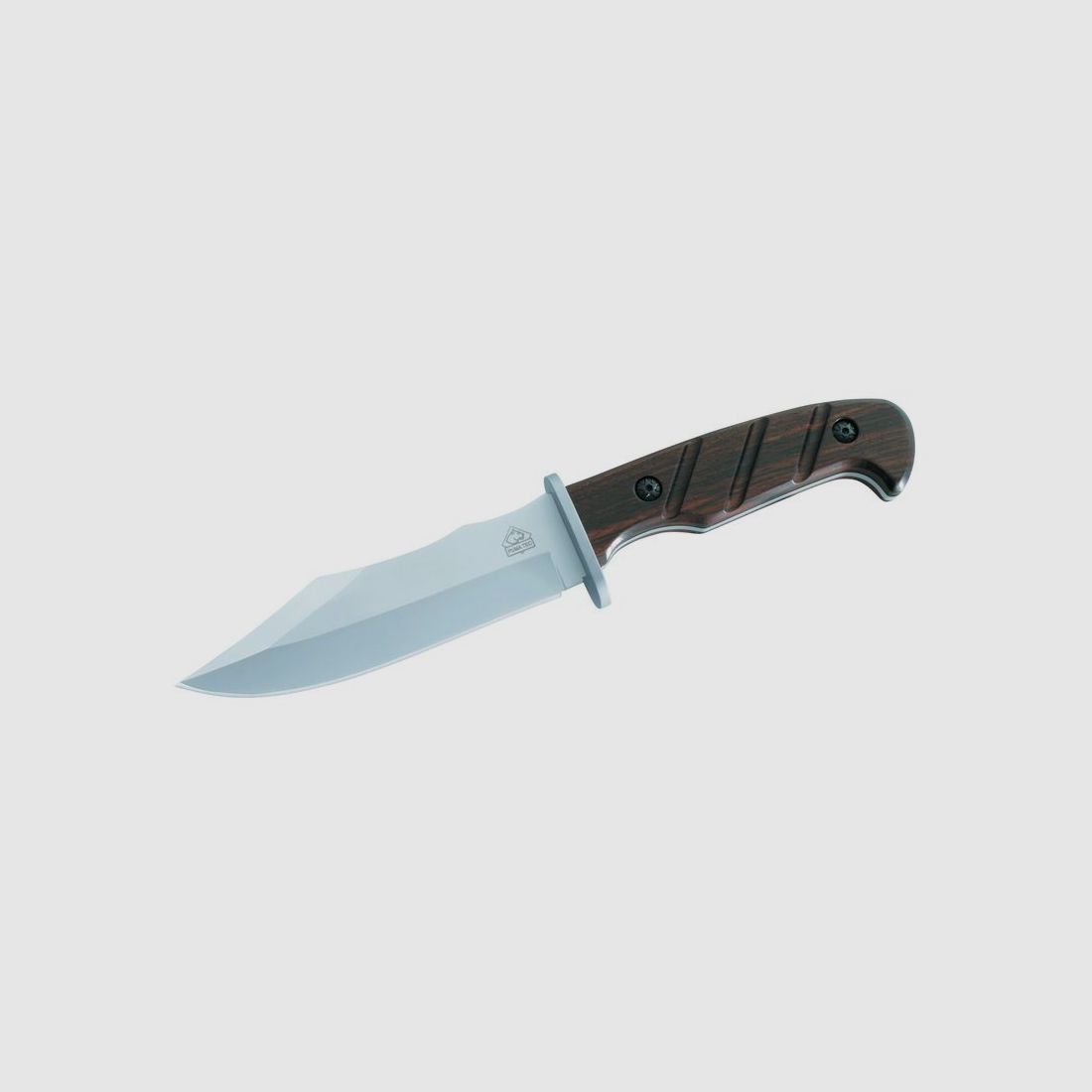 Cuchillo de cinturón Puma TEC, acero 420, madera de sándalo, funda de cuero,