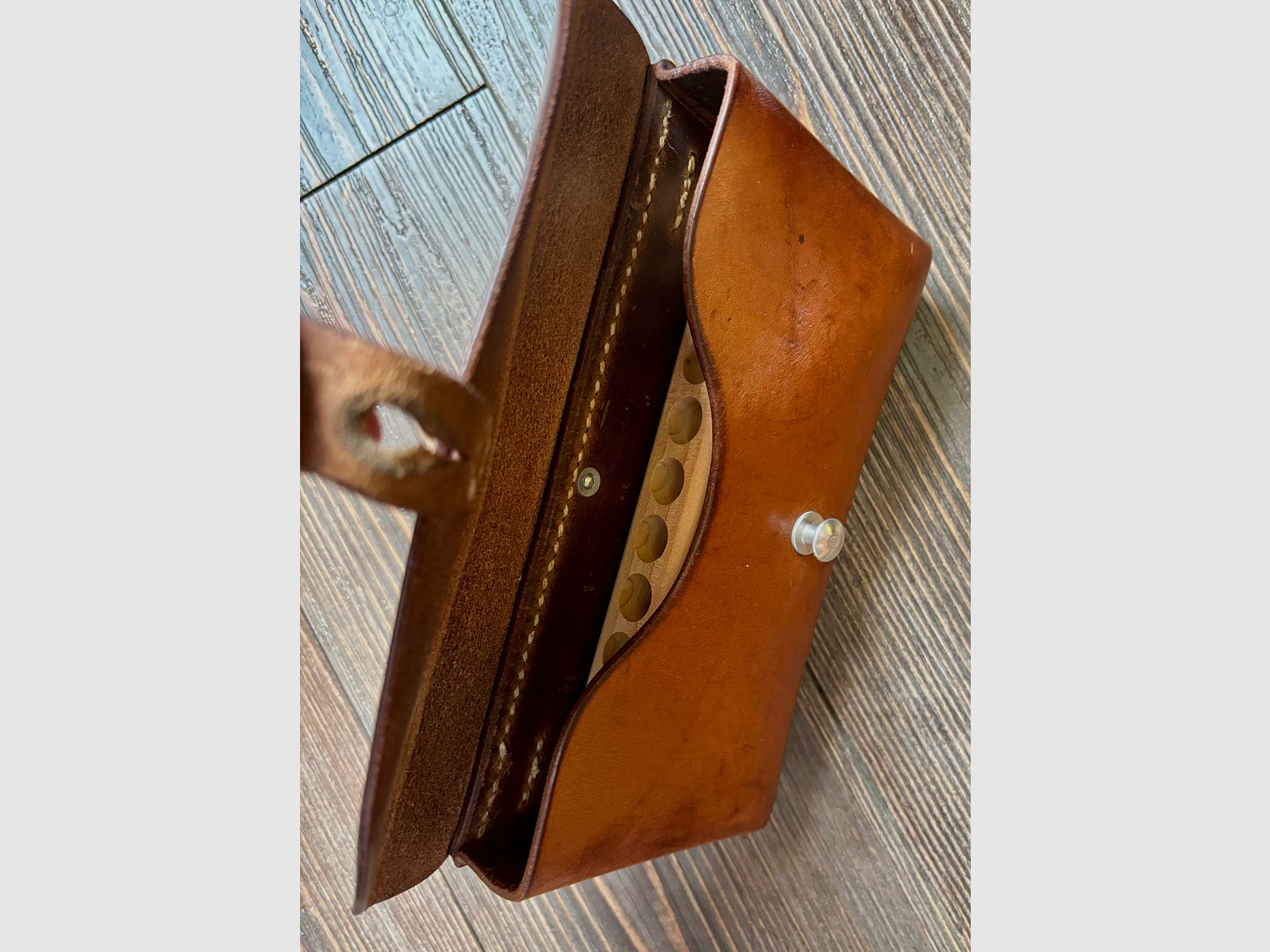 Ammunition case of the Swiss Army in safari style