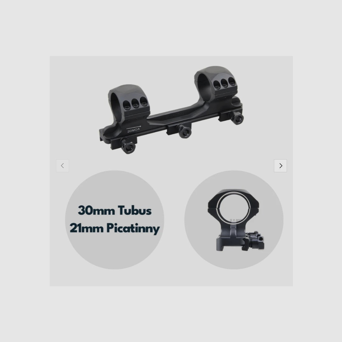 Vector Optics X-Accu Blockmontage, 30mm Tubus, 21mm Picatinny, h= 35mm