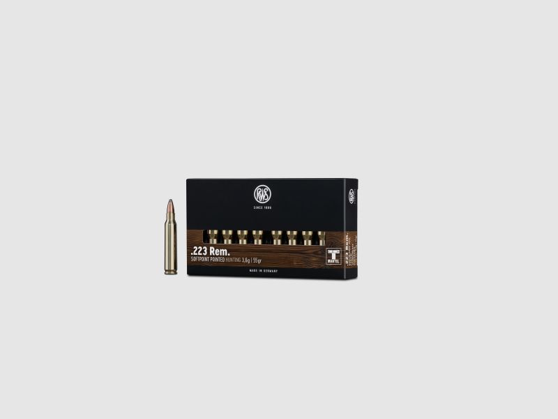 RWS .223 Rem. Teilmantel Spitz 3,6g 55grs