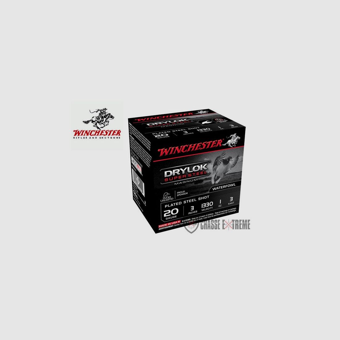 25 Patronen WINCHESTER Drylok Super Steel 28g Kal. 20/76