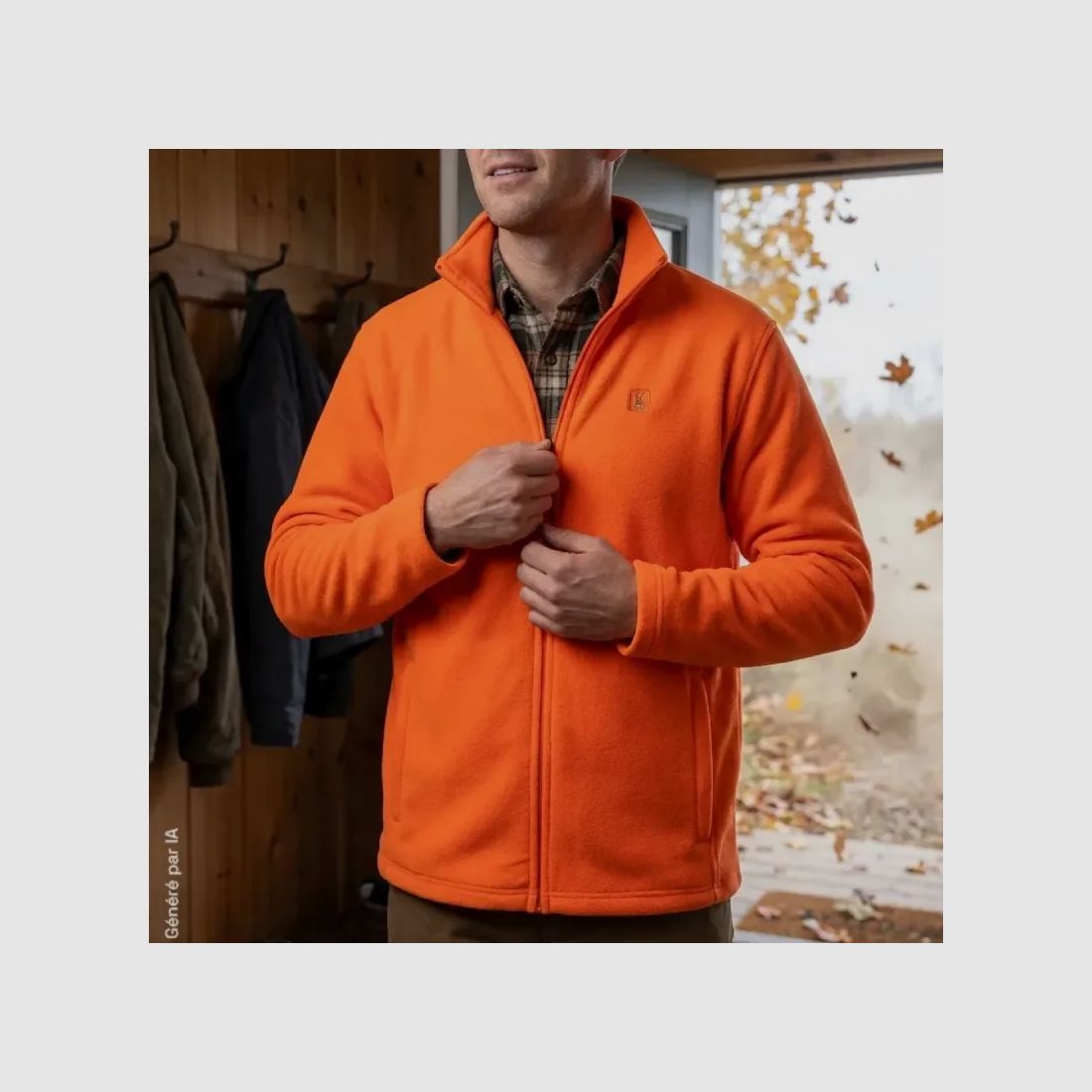 Fleecejacke Deerhunter Atlas Light orange 200 g/m², Bild 5 von 10