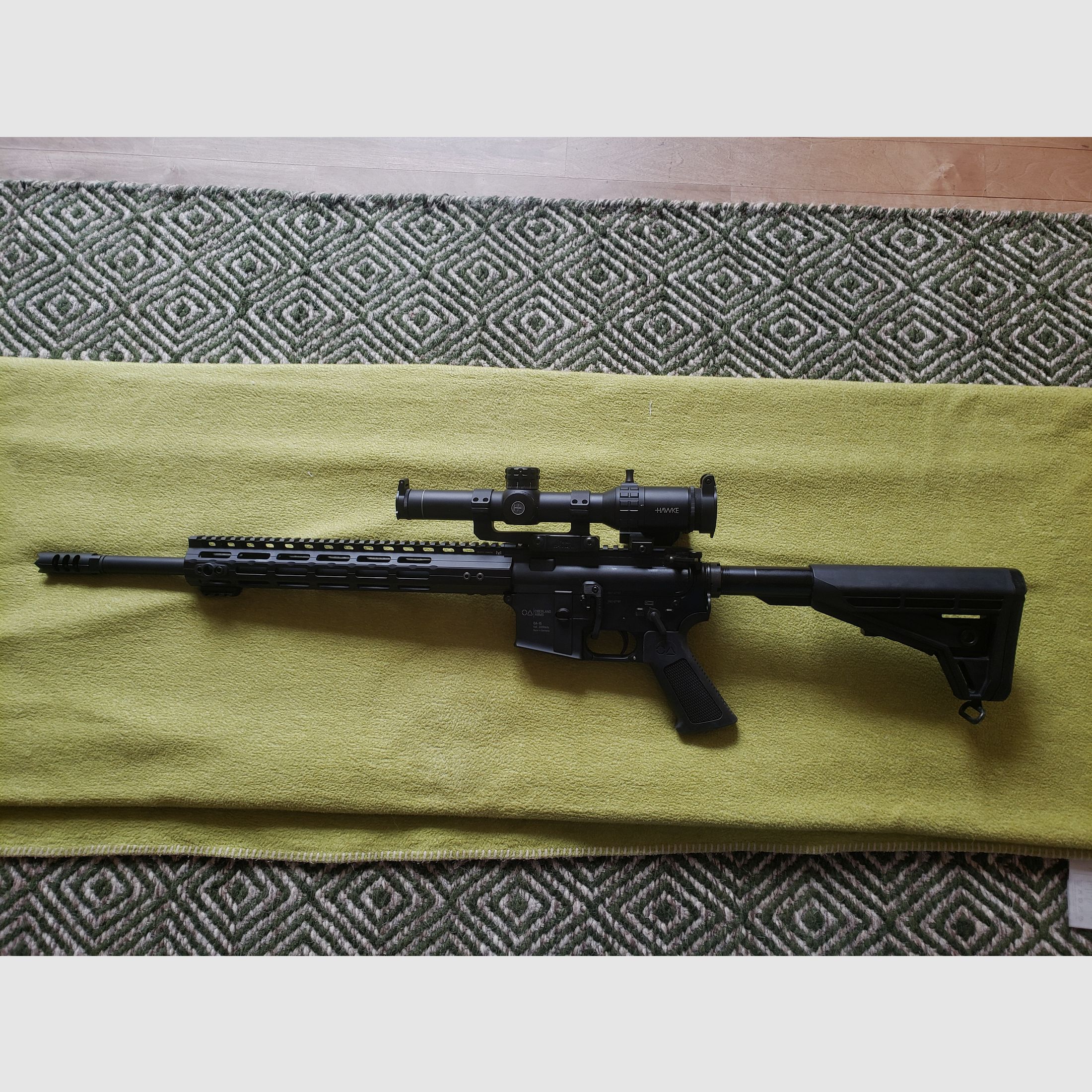 Oberland Arms OA 15 Black Label met Hawke Frontier 30 en Aimpoint H1, afbeelding 4 van 17