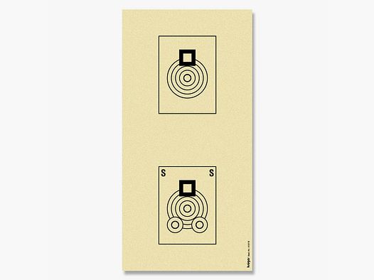 Krüger-Druck tarcze strzeleckie BenchRest 100 m 25 szt. 20,2x40,4 cm