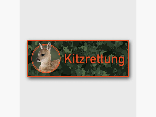 Wilde Hilde Magnetschild Kitzrettung
