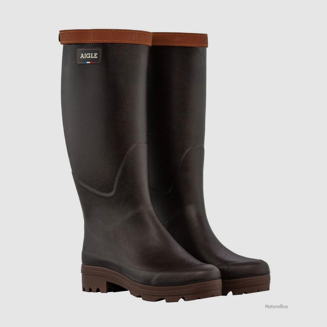 Chambord Signature Boots Aigle - Natuurrubber - Comfort en Waterdicht - Voor Jacht en Outdoor, afbeelding 2 van 5