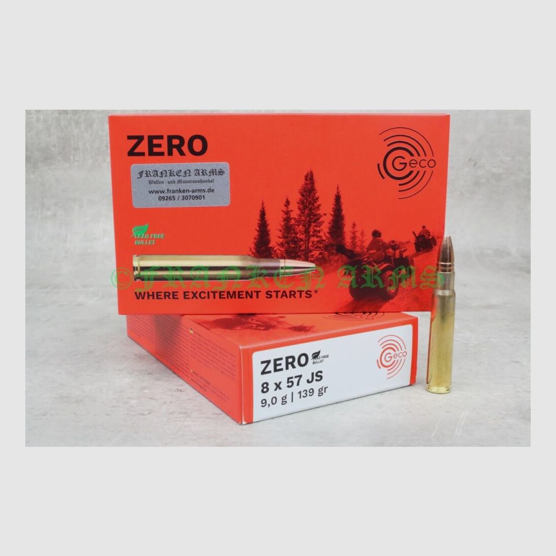 Geco Zero 8x57IS 139gr. 9,0g 20 pezzi prezzo per quantità