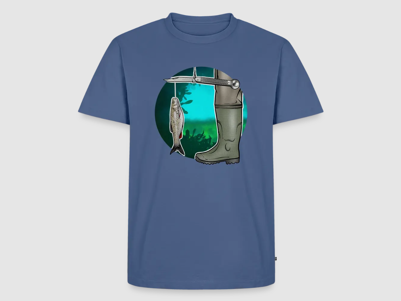 PUMA Men´s Premium T-Shirt „Waagemesser – Petri Heil"