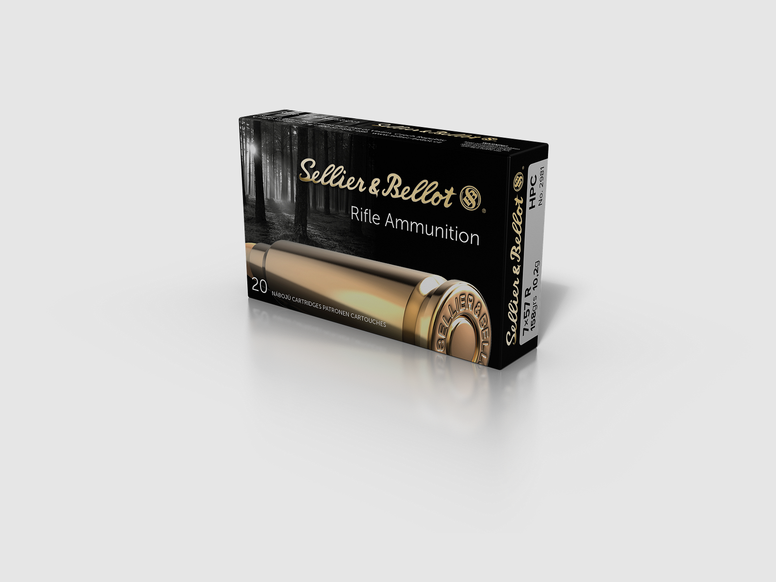 Sellier & Bellot Büchsenmunition 7 x 57 R 10,2g Hollow Point Capped, Bild 1 von 2
