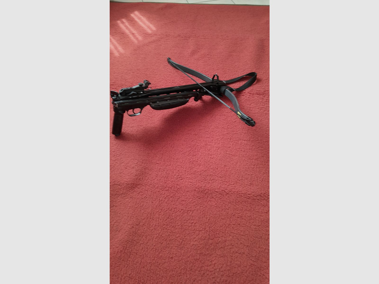 Barnett Panzer II Armbrust, mit DIY-Klappschaft, und 9 Alupfeilen