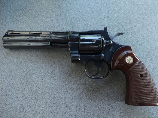 Revolver Colt PYTHON Baujahr 1978 .357 Magnum 6 Zoll Rarität, ungeschossen