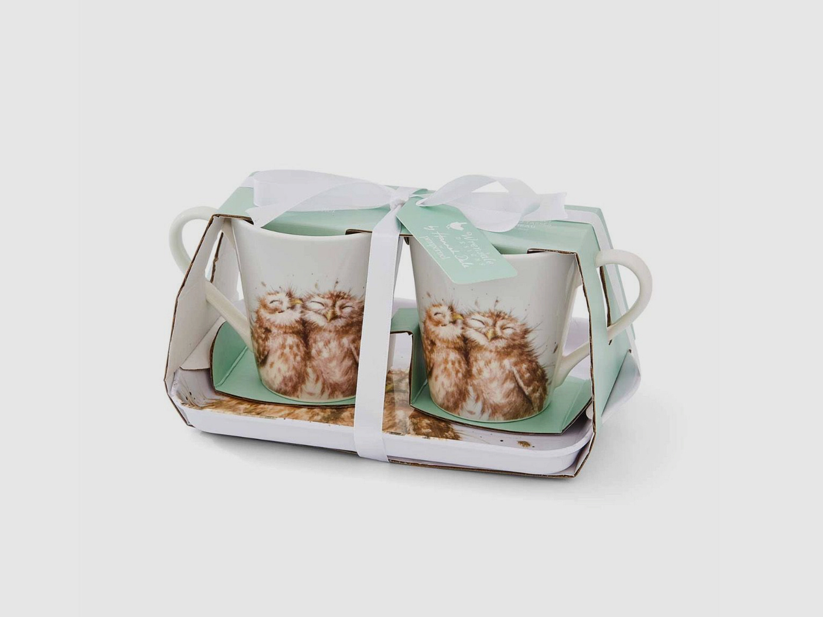 Wrendale Tasse & Tablett Set - Eule