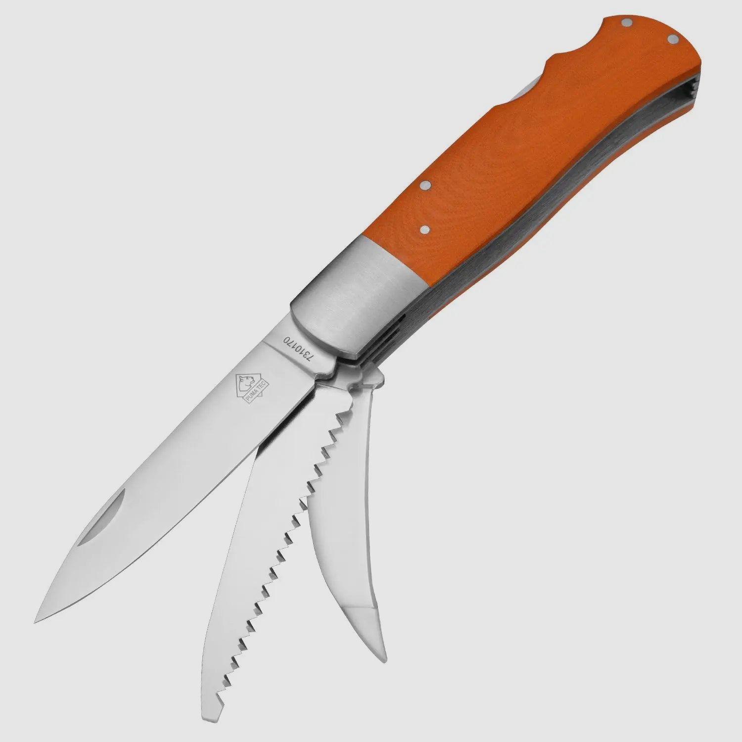 PUMA TEC hunting pocket knife G10 orange