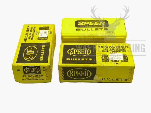 Speer Geschoss, Kal. .45 (.452), 250 grain Semi-Wadcutter