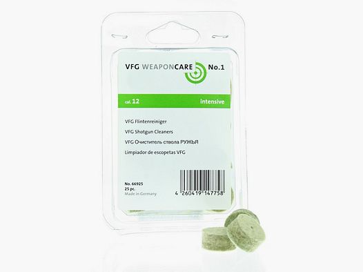 VFG Pulitore per Fucili Intensivo /25 pz 12 Accessori per la Pulizia delle Armi