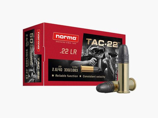 MUNITION 22LR NORMA TAC-22 2318716