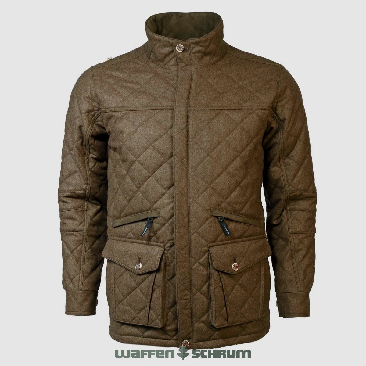 Rascher Lodensteppjacke Braun