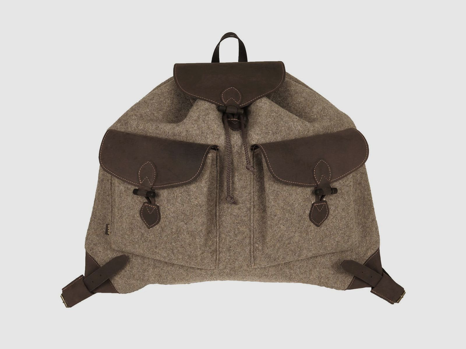 AKAH Wollfilz-Rucksack lautlos Herzensprojekt