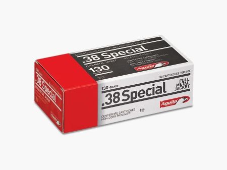 Aguila Standard .38 Special 130GR FMJ 50 cartouches