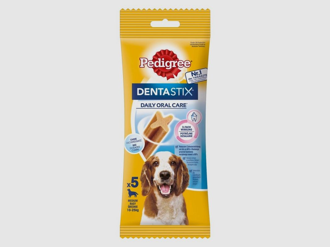 Pedigree Hunde Snack Denta Stix Daily Oral Care mittelgroße Hunde 7 x 5 Stk.