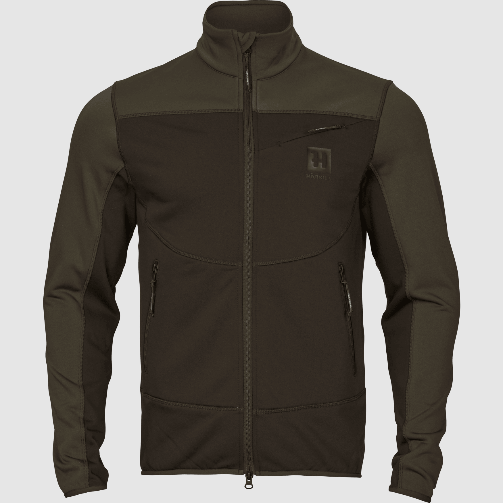 Härkila Olaf Fleecejacke Herren Shadow Brown/Forest Night, XL