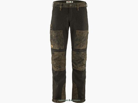 Pantalon Fjällräven Värmland en laine Olive foncé - Camouflage Olive foncé