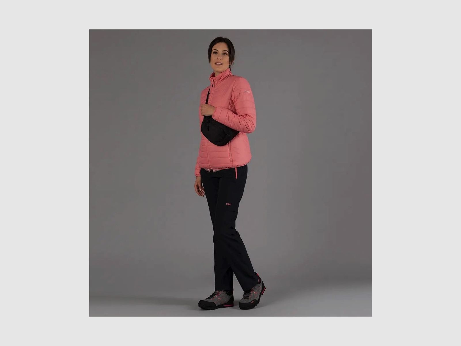 CMP Damen-Zip-Off-Trekkinghose Schwarz