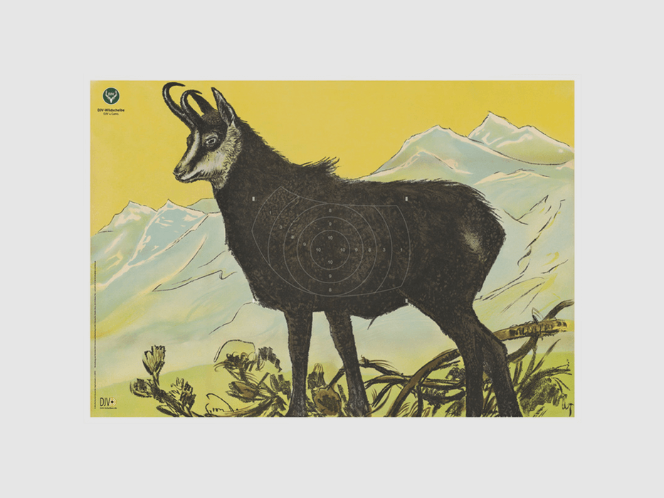DJV-Wildscheibe Nr. 4 (Gamsbock, 100m)