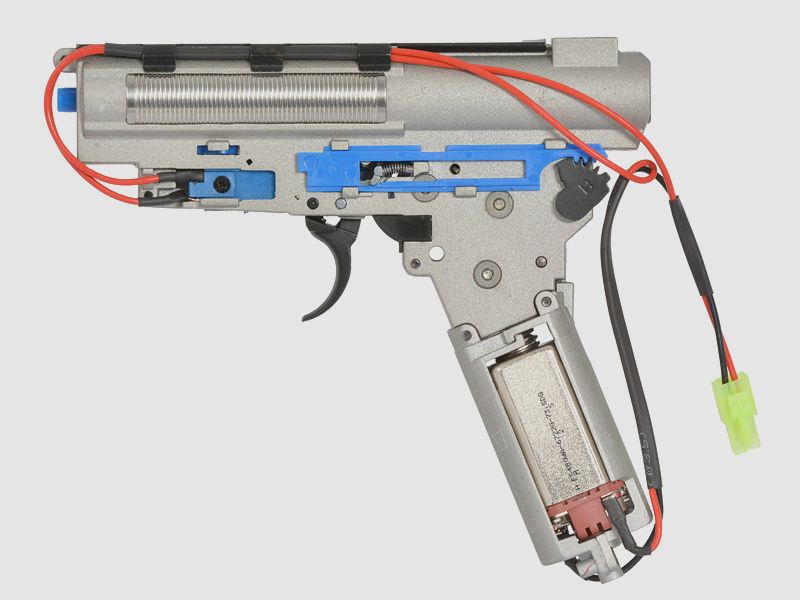 Cyma V3 - Komplettgearbox für AK mit Neodymmagnet-Motor, Federschnellwechselsystem, mit Selectorplate für max. 0,5J AEG