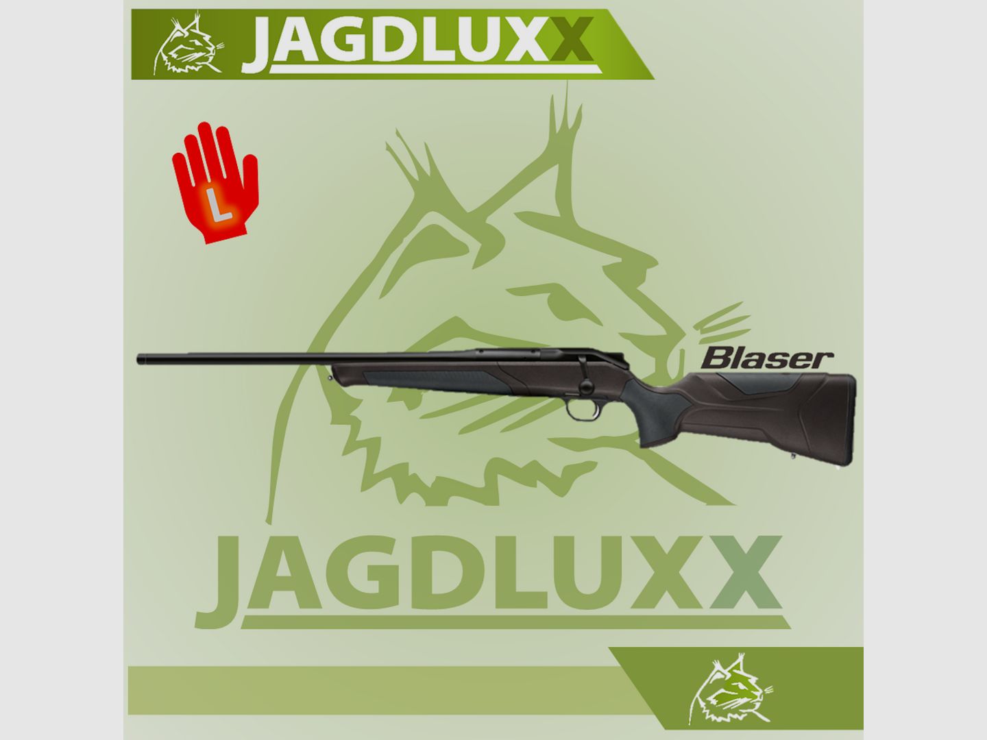 Blaser R8 Professional 2.0 Fucile a ripetizione nero-marrone per mancini