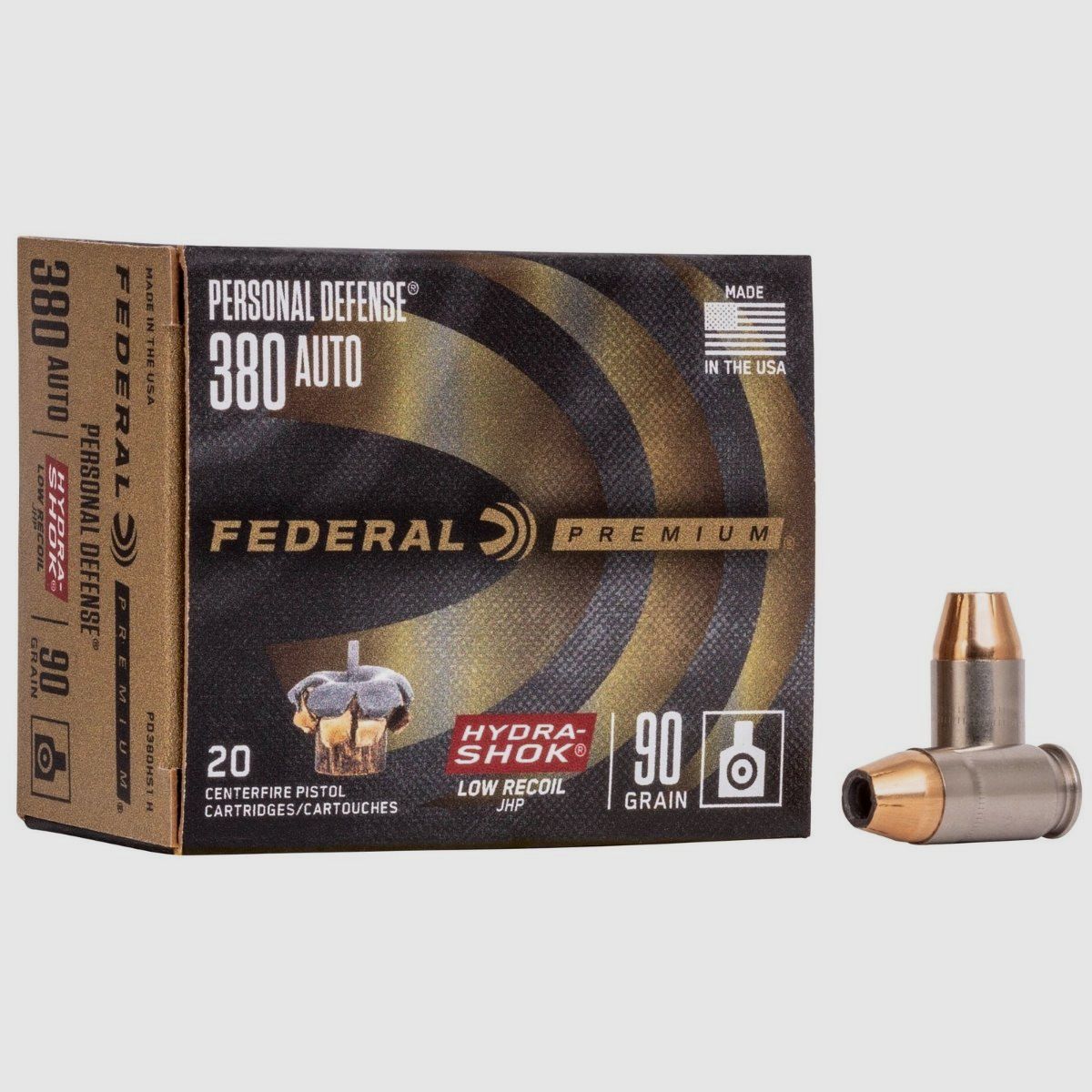 .380 ACP Federal Hydra-Shok 90gr/5,8g, afbeelding 2 van 4
